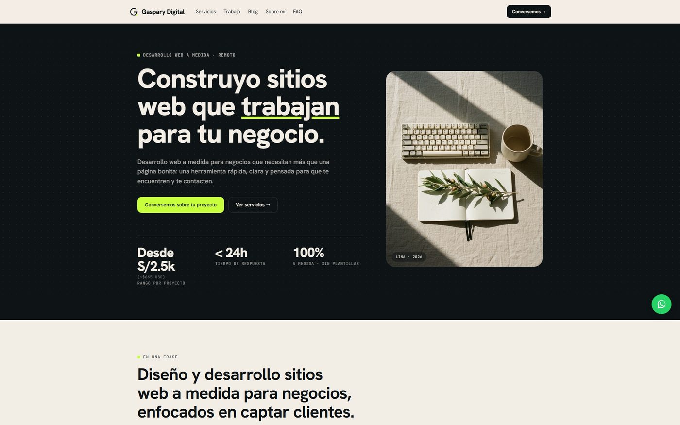 Gaspary Digital home page